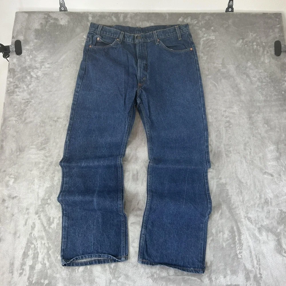Vintage Levi's 517 Jeans Mens 38x31 Blue Med Wash Regular Bootcut Denim USA